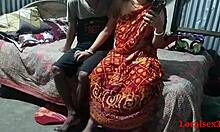 年轻的孟加拉国妻子Sonali在摄像机前与丈夫进行禁忌性行为